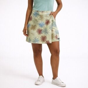 Athleta Palm Green Hiking Skort Size 14 Tropical Print Skirt Shorts Athleisure